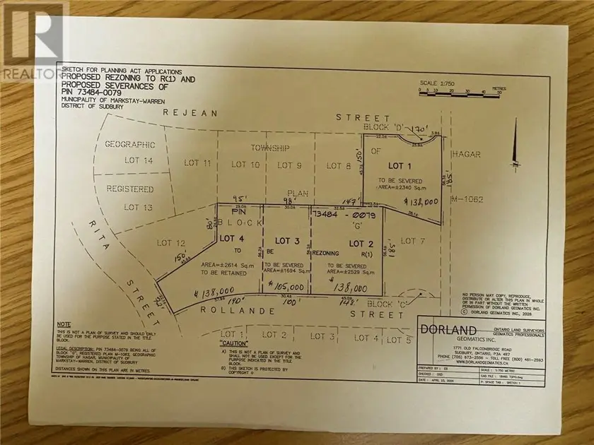 Vacant Land at 0 Rollande Street, Markstay-Warren