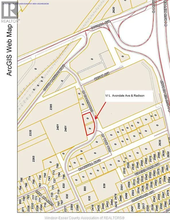 Vacant Land at V/L AVONDALE & RADISSON, Windsor