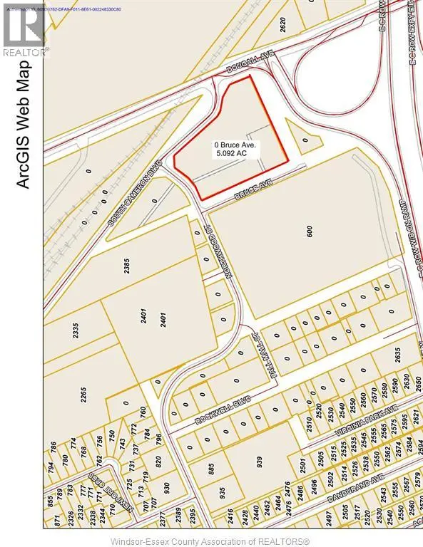 Vacant Land at V/L BRUCE AVENUE, Windsor