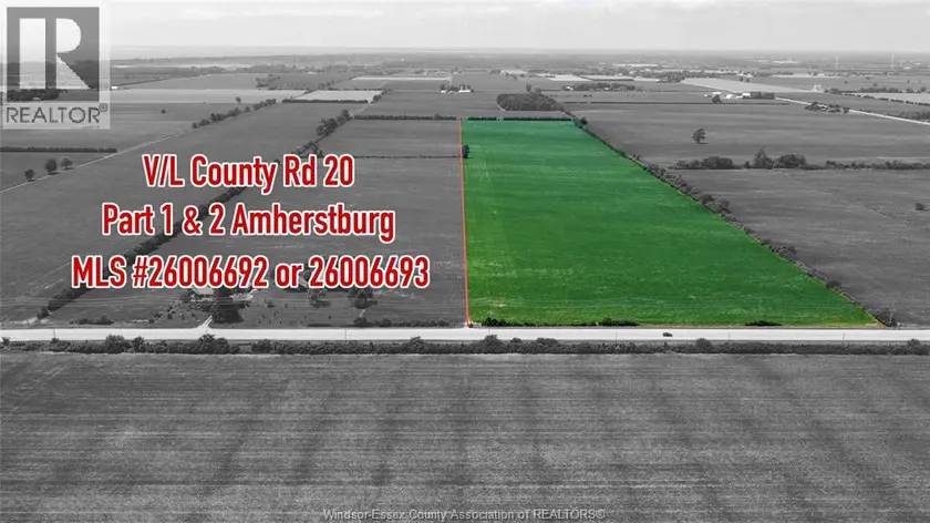 Other at V/L COUNTY RD 20 Unit# PARTS 1 & 2, Amherstburg
