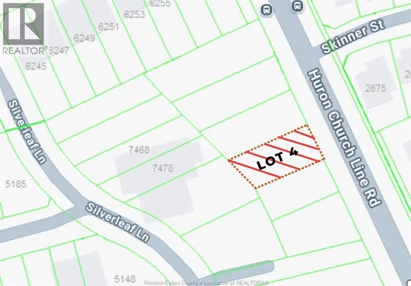 Vacant Land at V/L Huron Church Line ROAD Unit# LOT #4, LaSalle