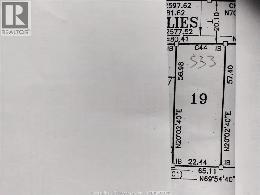 Vacant Land at V/L PALLIES Unit# LOT 19, LaSalle