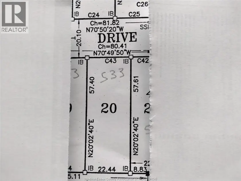 Vacant Land at V/L PALLIES Unit# LOT 20, LaSalle