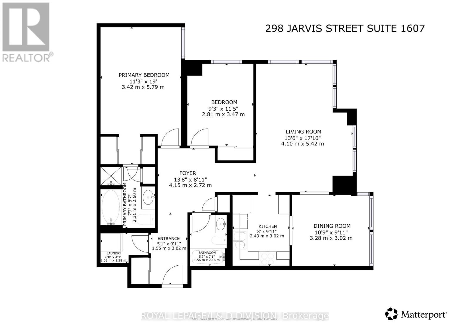 Apartment at 1607 - 298 JARVIS STREET, Toronto (Church-Yonge Corridor)