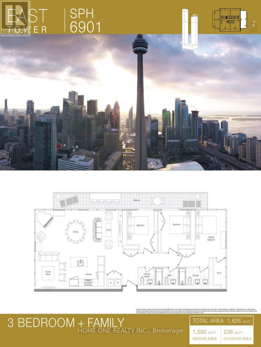 Apartment at 6901 - 1 CONCORD CITY PLACE WAY, Toronto (Waterfront Communities)