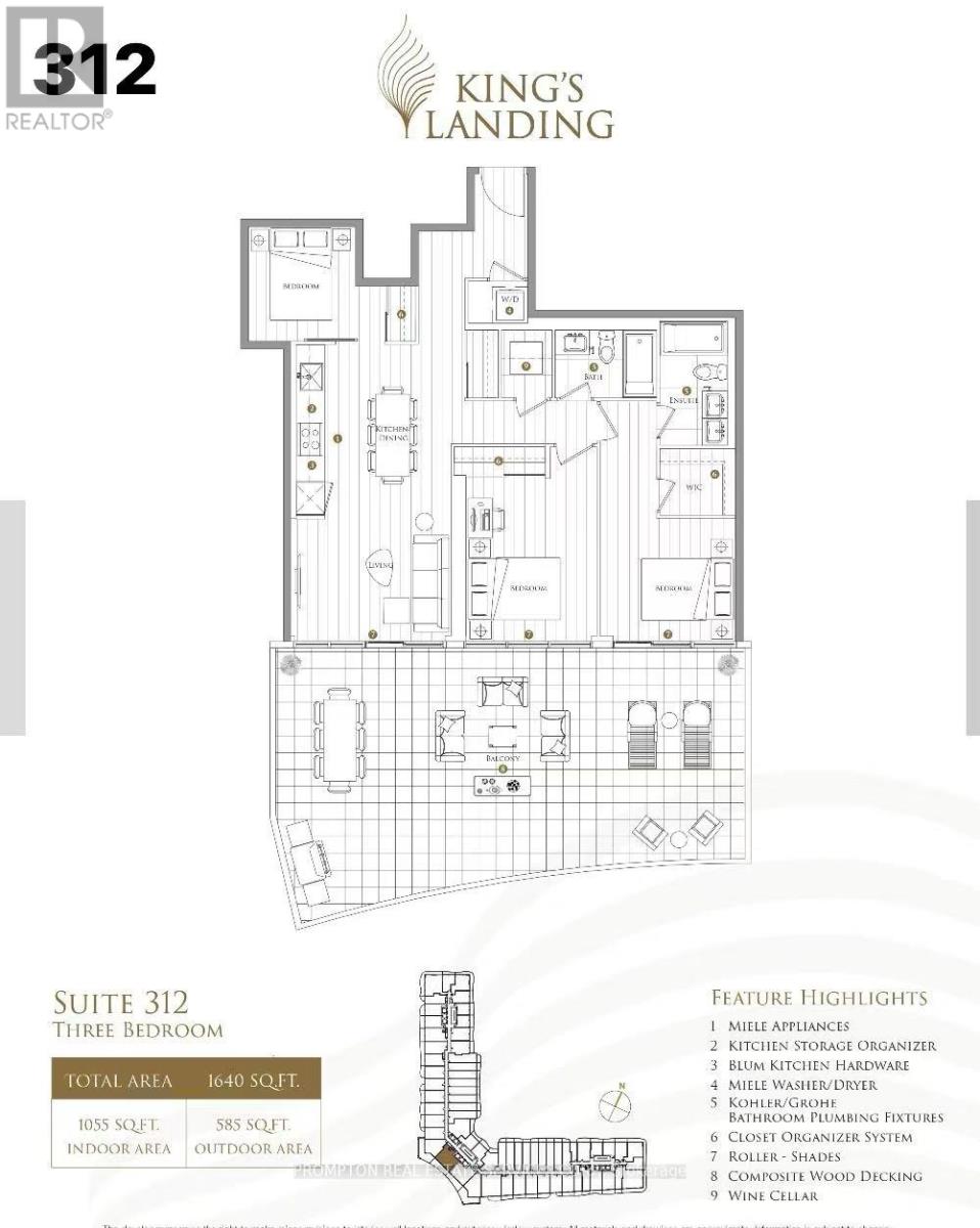 Apartment at 312 - 18 ESTHER SHINER BOULEVARD, Toronto (Bayview Village)