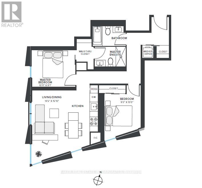 Apartment at 1302 - 181 MILL STREET, Toronto (Waterfront Communities)