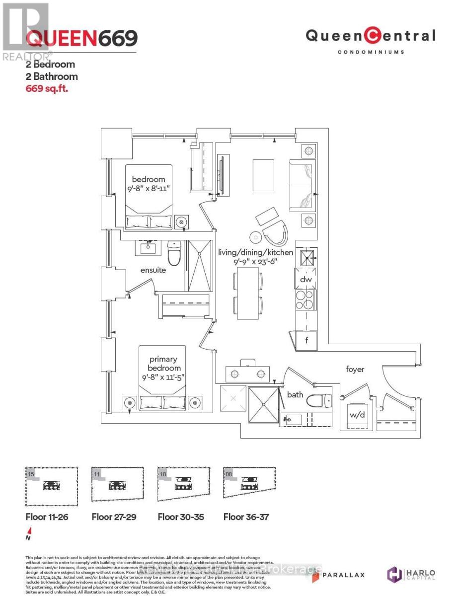 Apartment at 2515 - 100 QUEEN STREET E, Toronto