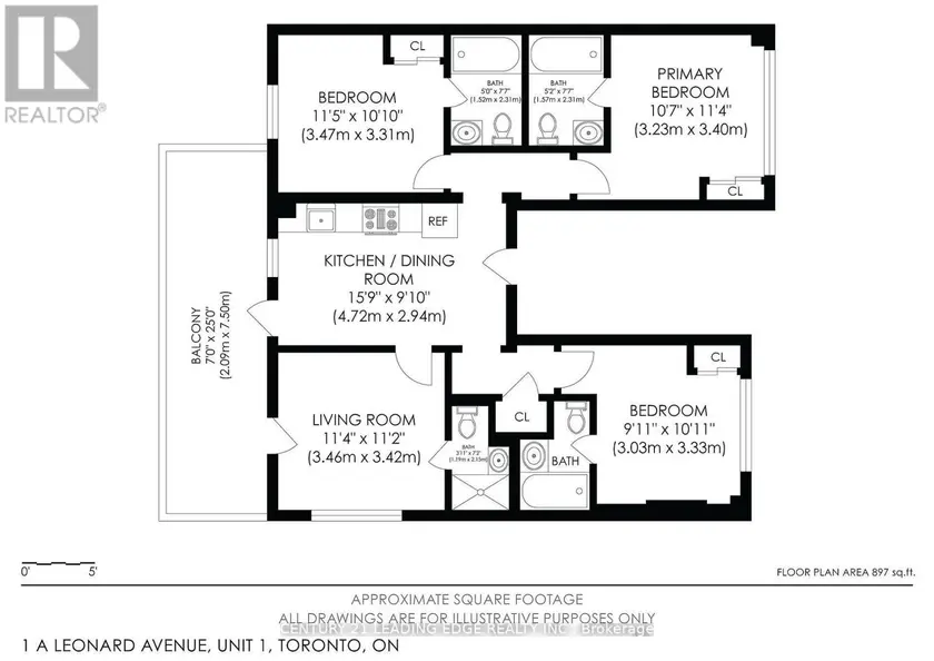Detached at 3 - 1 A LEONARD AVENUE, Toronto