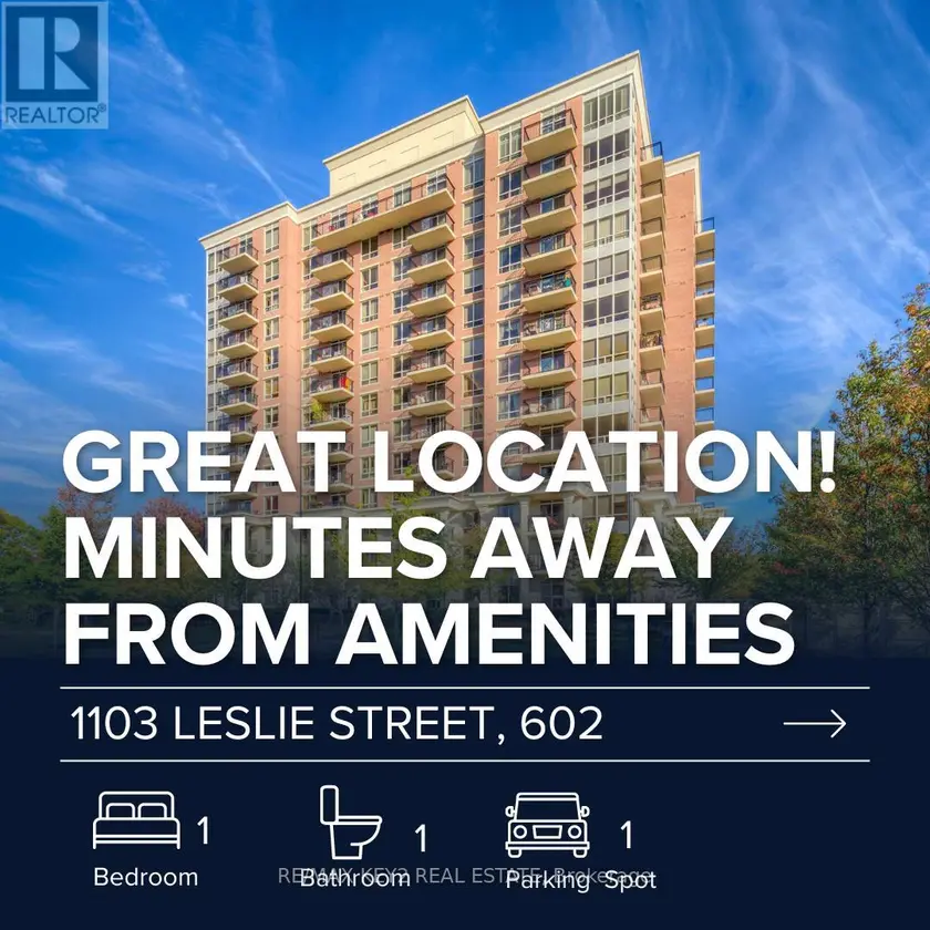 Apartment at 602 - 1103 LESLIE STREET, Toronto