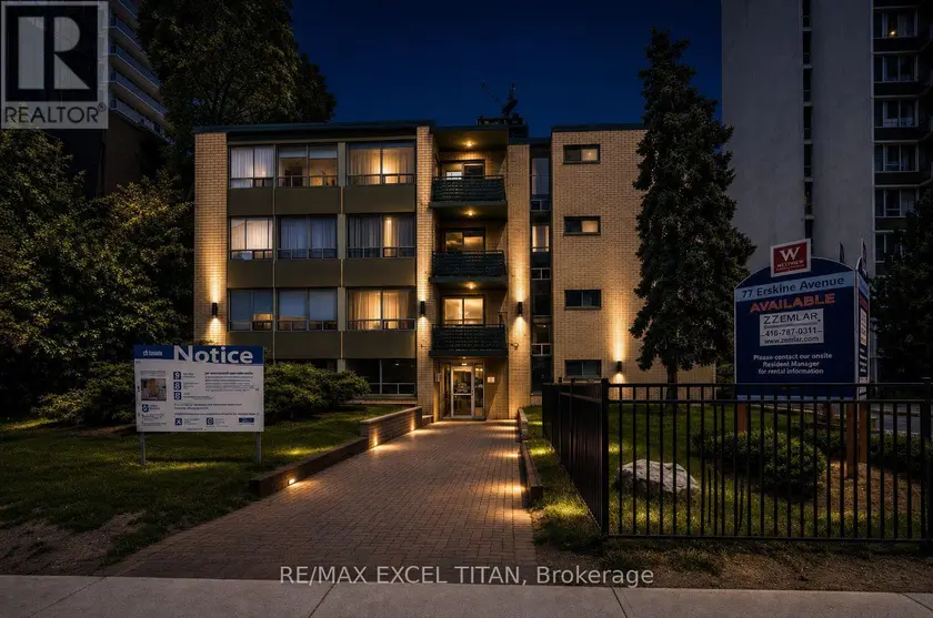 Apartment at 205 - 77 ERSKINE AVENUE, Toronto
