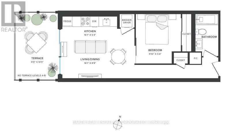 Apartment at 308 - 100 MILL STREET, Toronto