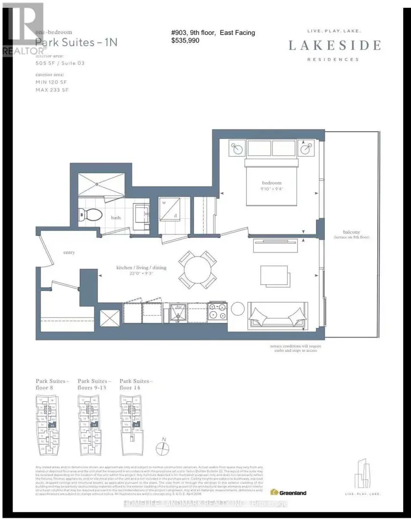 Apartment at 903 - 215 LAKESHORE BOULEVARD E, Toronto