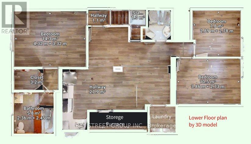 Detached at BSMT - 106 WYE VALLEY ROAD, Toronto