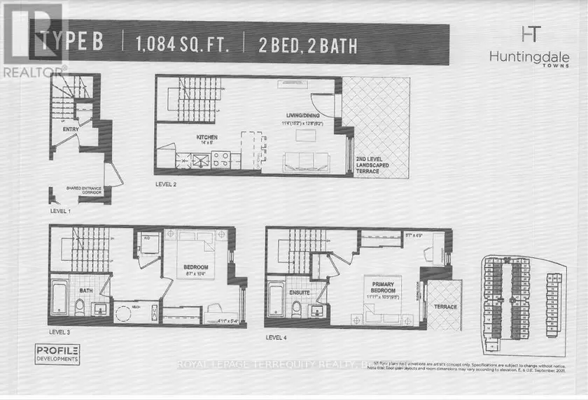 Townhouse at 66 - 10 CALAMINT LANE, Toronto
