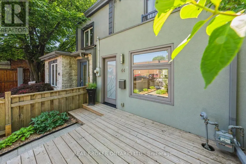 Townhouse at 44 LOGAN AVENUE, Toronto
