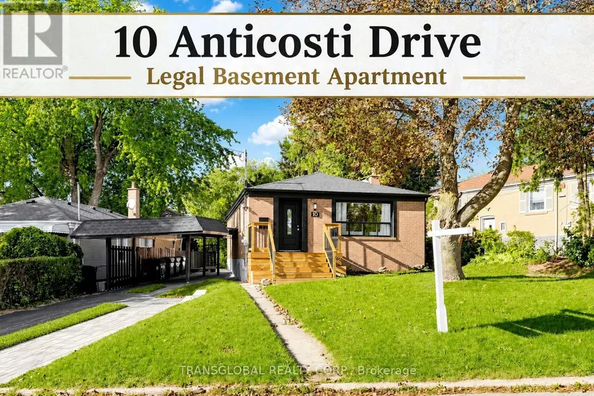 Detached at 10 ANTICOSTI DRIVE, Toronto