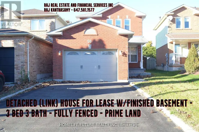 Semi-Detached/Link at 20 GLEN RAY COURT, Clarington