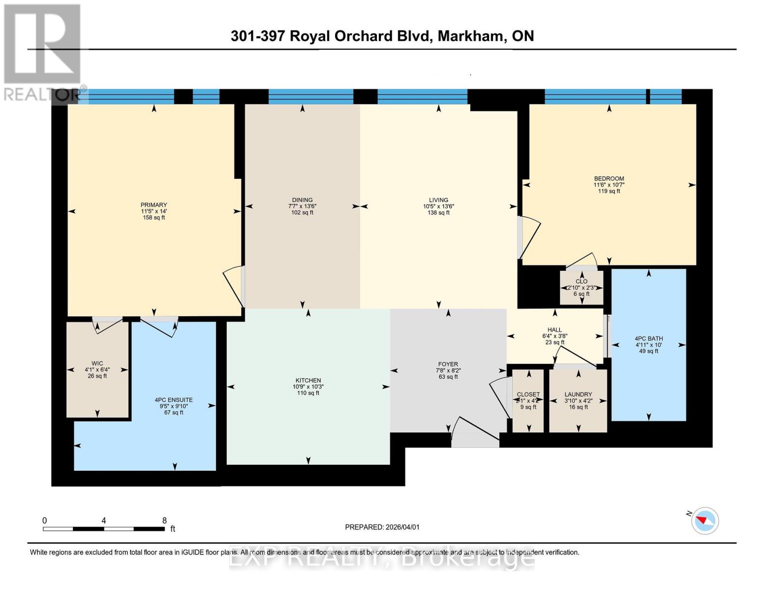 Apartment at 301 - 397 ROYAL ORCHARD BOULEVARD, Markham