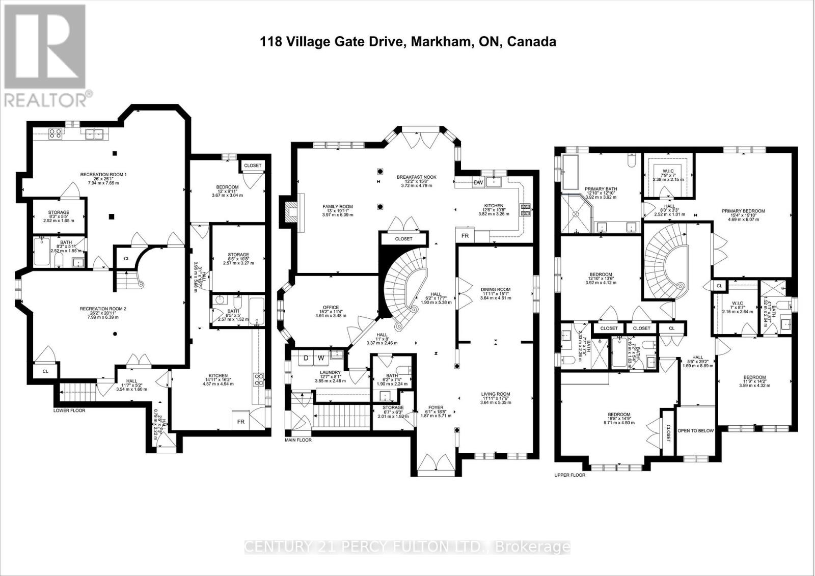 Detached at 118 VILLAGE GATE DRIVE, Markham