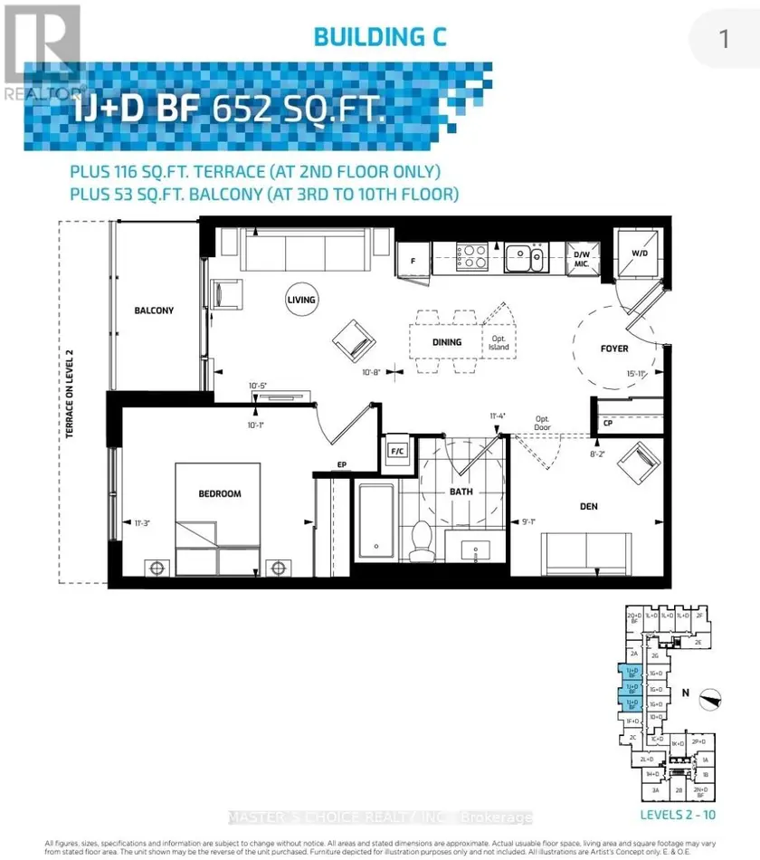 Apartment at 316 - 38 WATER WALK DRIVE, Markham