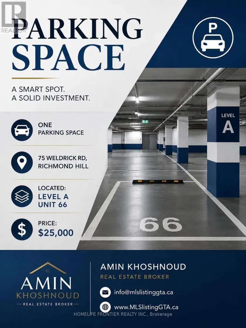 Other at PARKING LEVEL A #66 - 75 WELDRICK ROAD E, Richmond Hill
