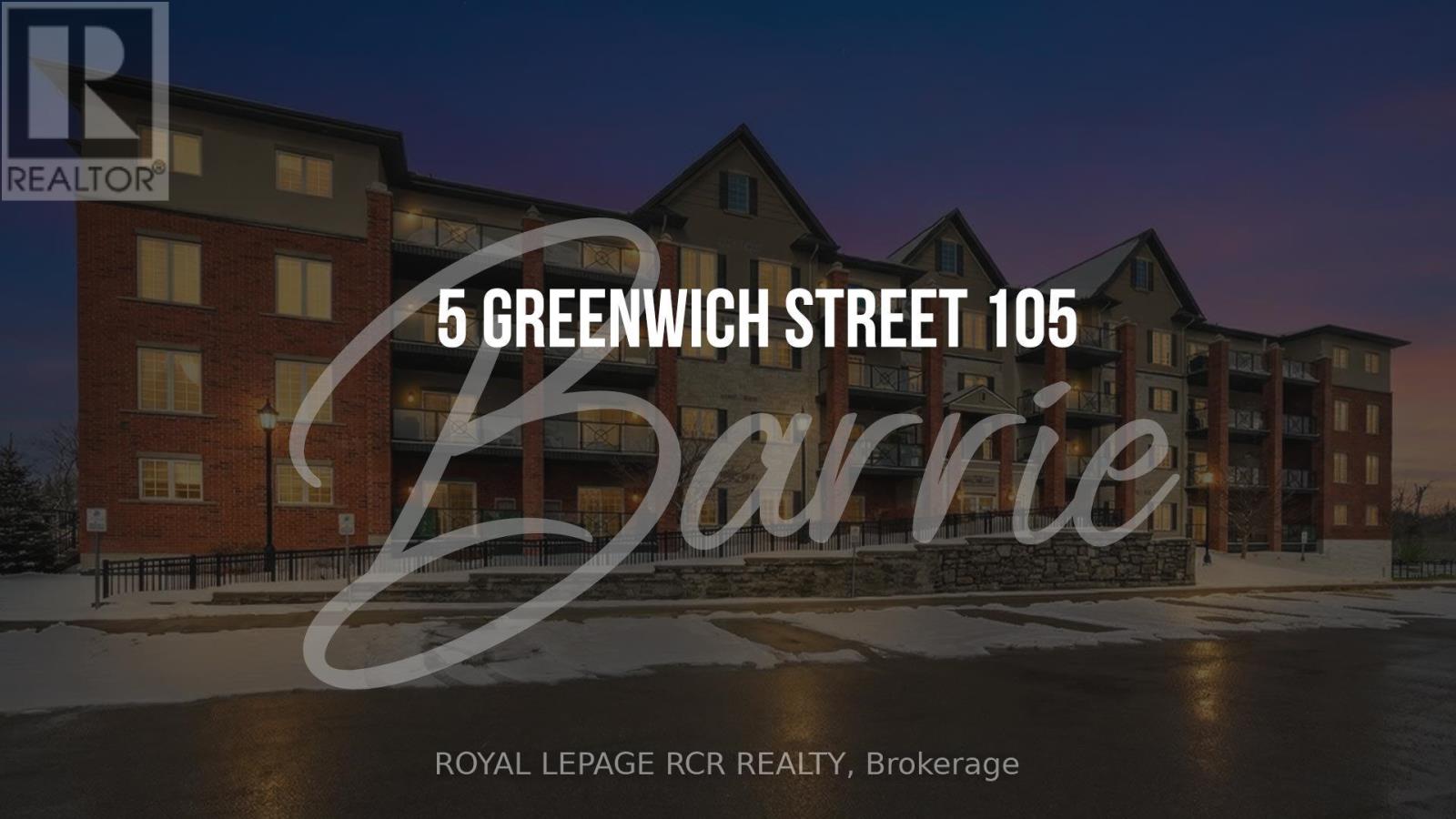 Apartment at 105 - 5 GREENWICH STREET, Barrie (Ardagh)