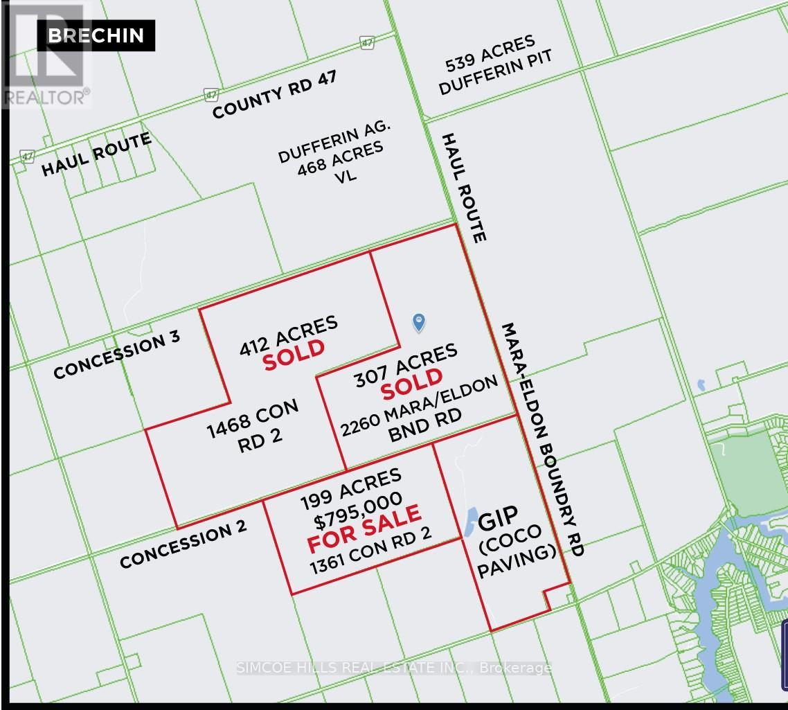 Vacant Land at 1361 CONCESSION 2 ROAD, Ramara