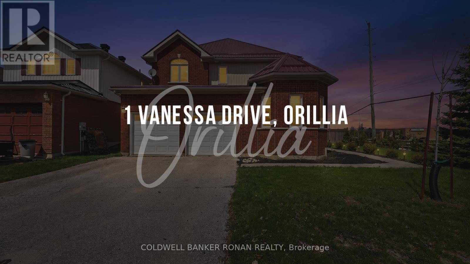Detached at 1 VANESSA DRIVE, Orillia