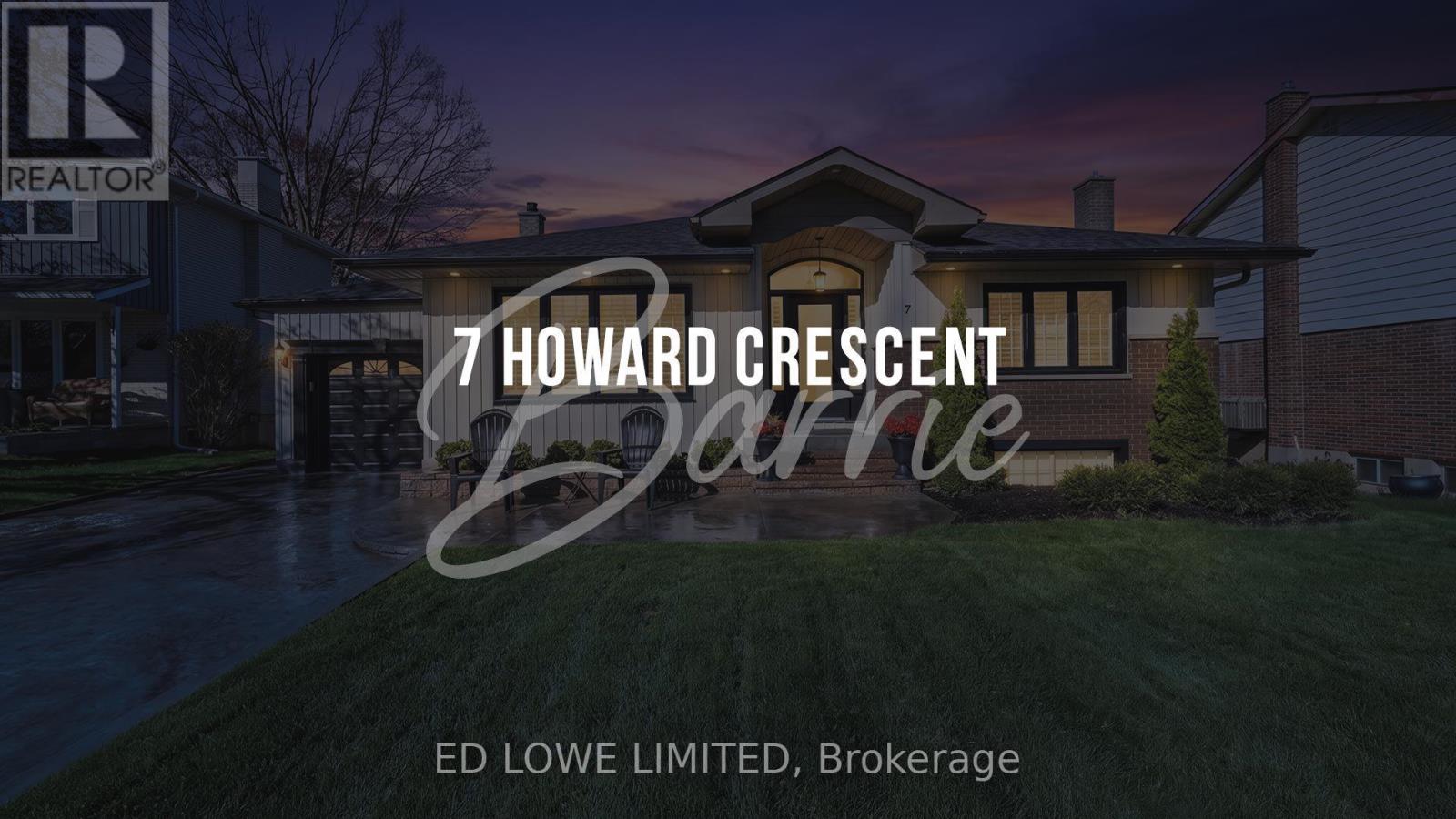 Detached at 7 HOWARD CRESCENT, Barrie (Wellington)