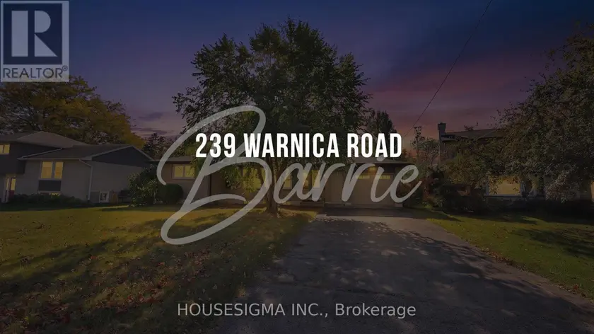 Detached at 239 WARNICA ROAD, Barrie