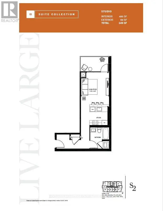 Apartment at 1714 - 1035 SOUTHDOWN ROAD, Mississauga