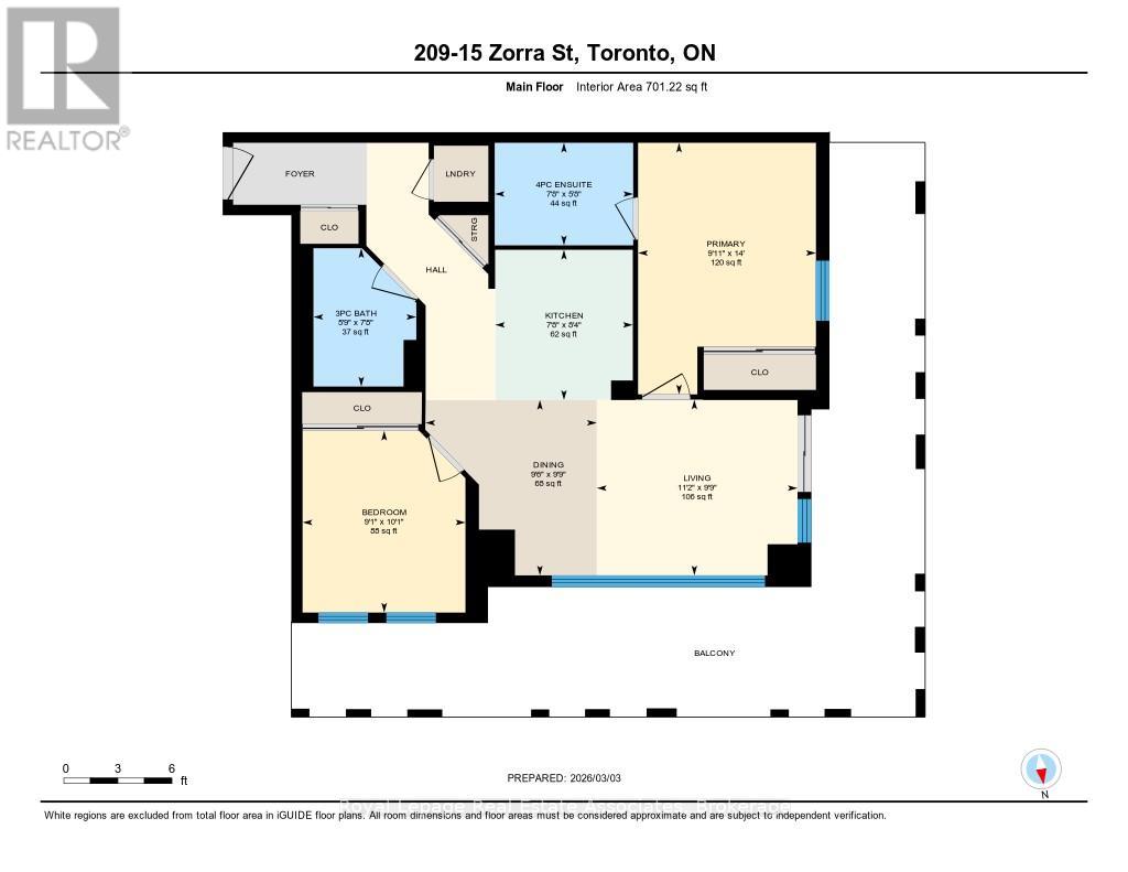 Apartment at 209 - 15 ZORRA STREET, Toronto