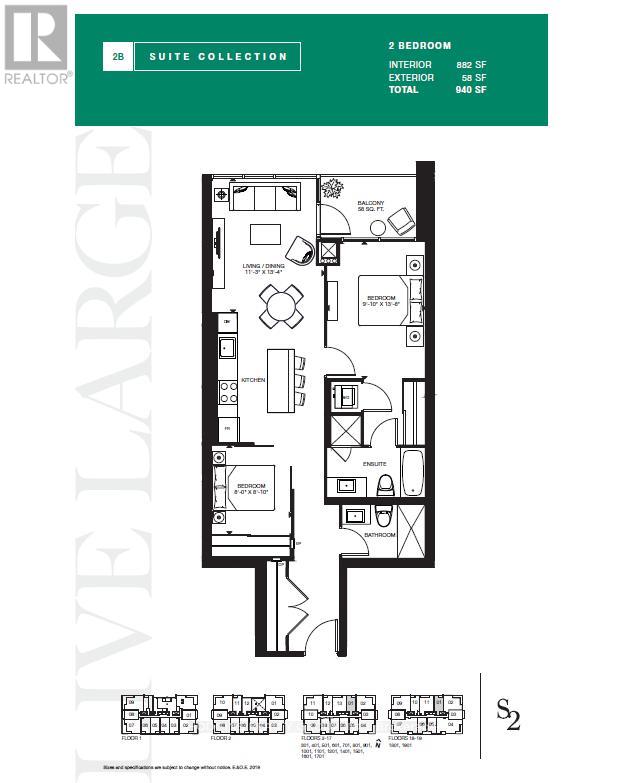 Apartment at 1512 - 1035 SOUTHDOWN ROAD, Mississauga (Clarkson)