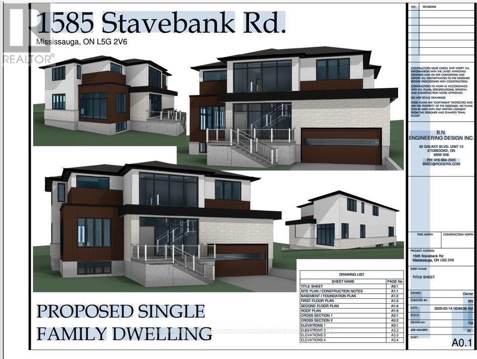 Vacant Land at 1585 STAVEBANK ROAD, Mississauga (Mineola)
