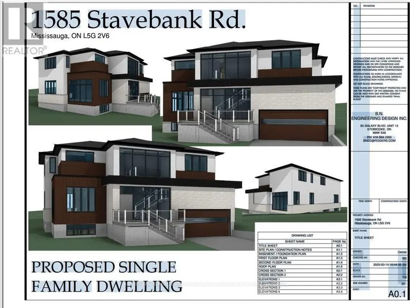 Vacant Land at 1585 STAVEBANK ROAD, Mississauga