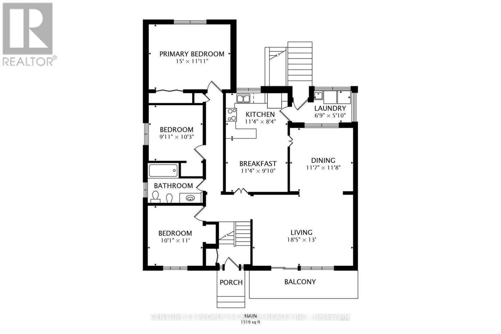 Detached at 7 RIVERSIDE DRIVE, Toronto