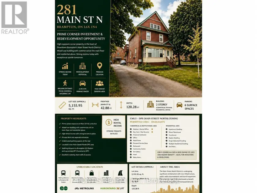Detached at 281 MAIN STREET N, Brampton
