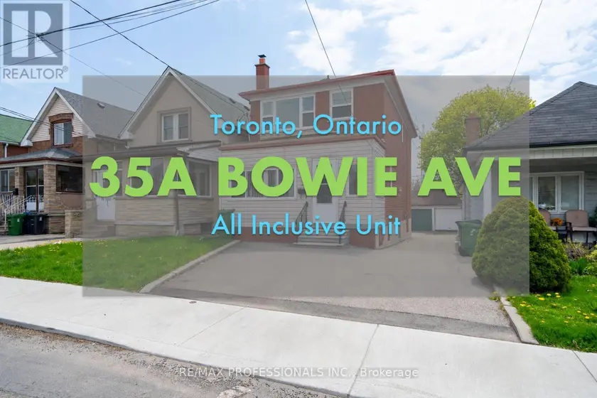 Detached at BSMT - 35A BOWIE AVENUE, Toronto