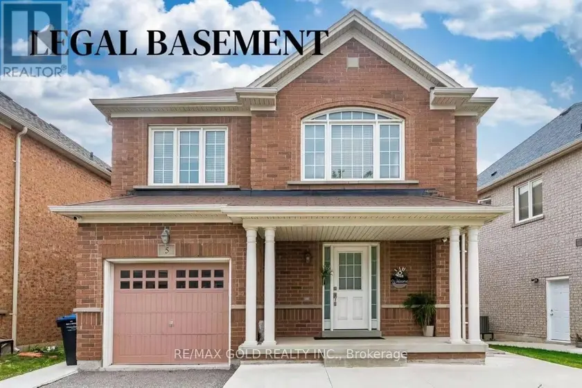 Detached at 5 DENALI CRESCENT, Brampton