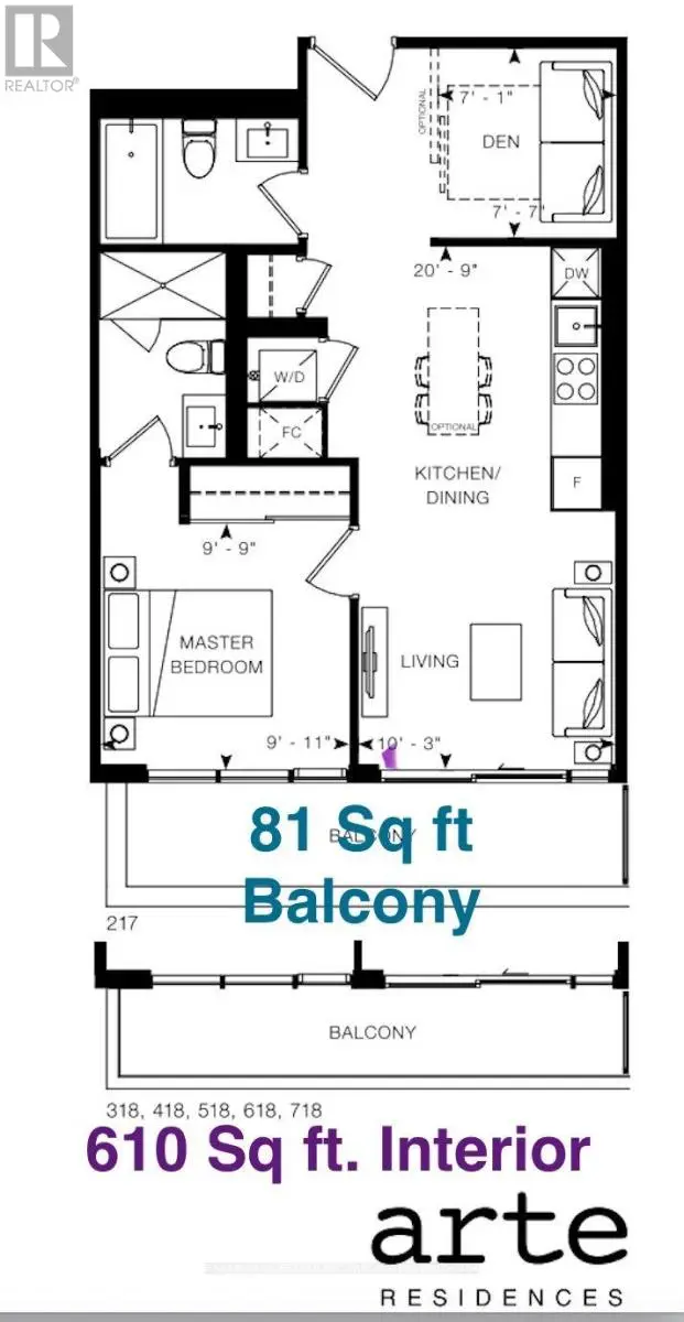 Apartment at 518 - 3009 NOVAR ROAD, Mississauga (Cooksville)