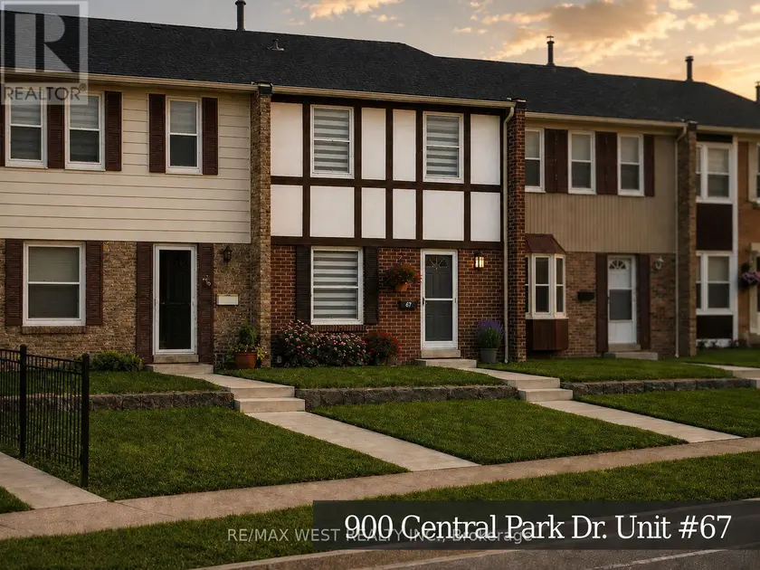 Townhouse at 67 - 900 CENTRAL PARK DRIVE, Brampton