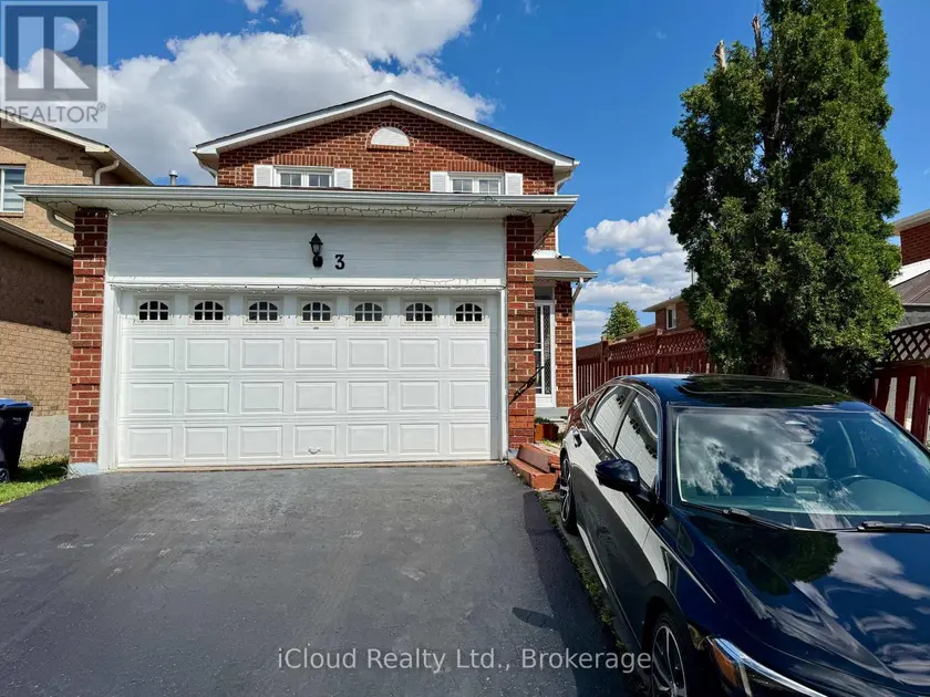Detached at 3 DORKING DRIVE, Brampton