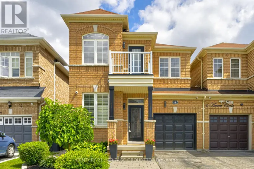 Semi-Detached/Link at 4 ACCENT CIRCLE, Brampton