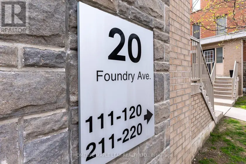 Townhouse at 120 - 20 FOUNDRY AVENUE, Toronto