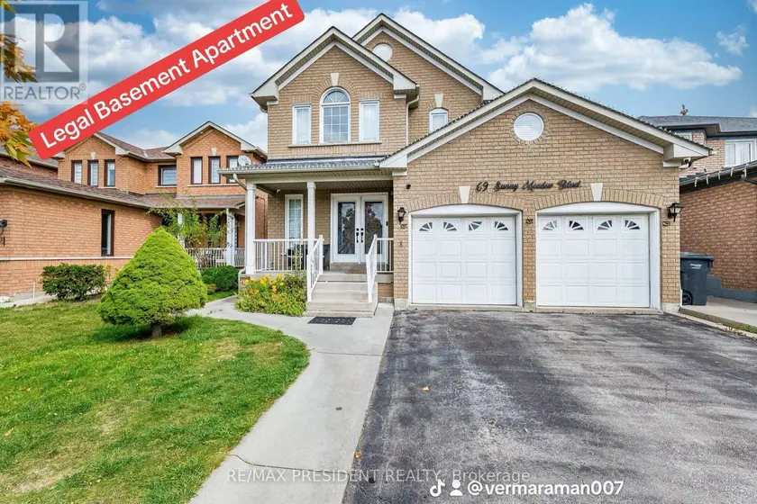 Detached at 69 SUNNY MEADOW BOULEVARD, Brampton