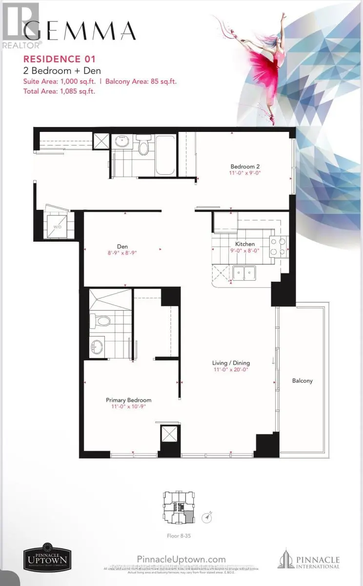 Apartment at 1701 - 15 WATER GARDEN W, Mississauga