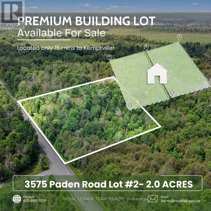 Vacant Land at L2-3575 PADEN ROAD, Ottawa