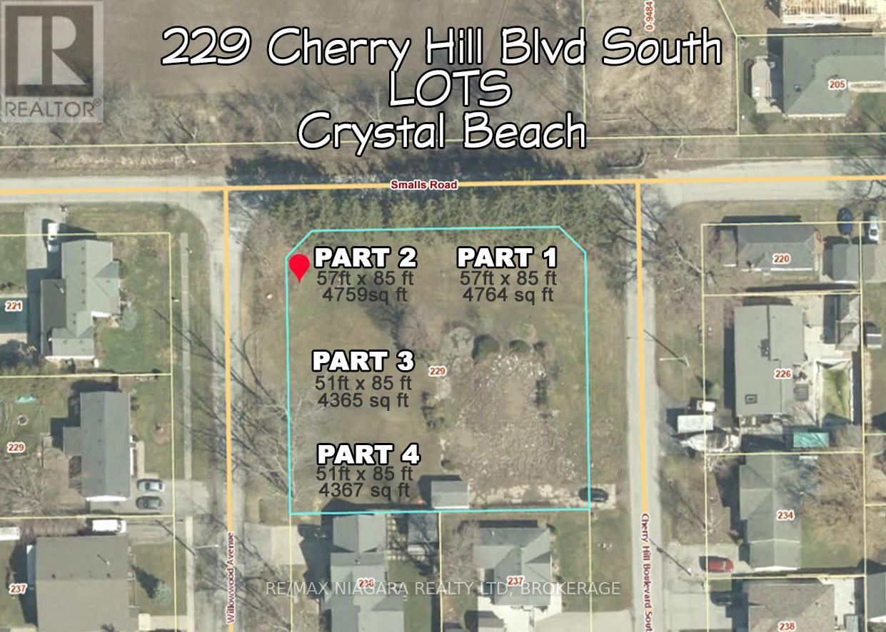 Vacant Land at 229-PART 2 CHERRY HILL BOULEVARD S, Fort Erie (Crystal Beach)