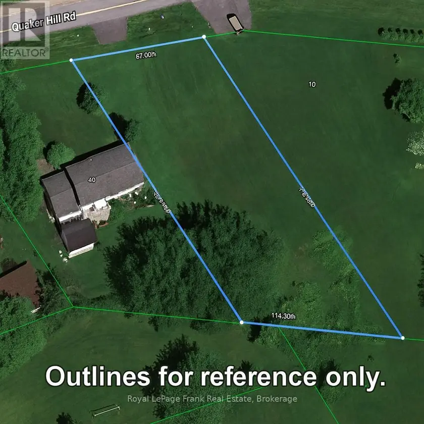 Vacant Land at LOT 59 QUAKER HILL ROAD, Greater Napanee